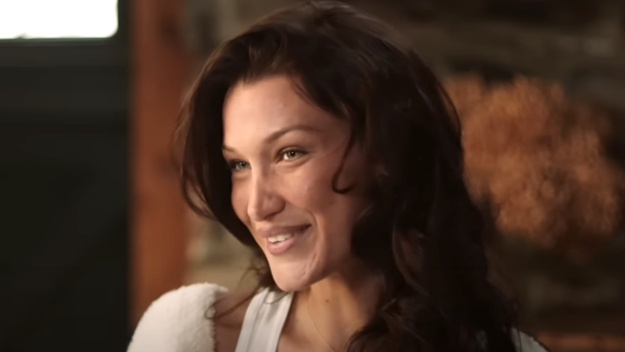 Bella Hadid’s Paris Fashion Week Moment Sees Her Putting A Twist On Sheer With A Pretty Lacy Dress