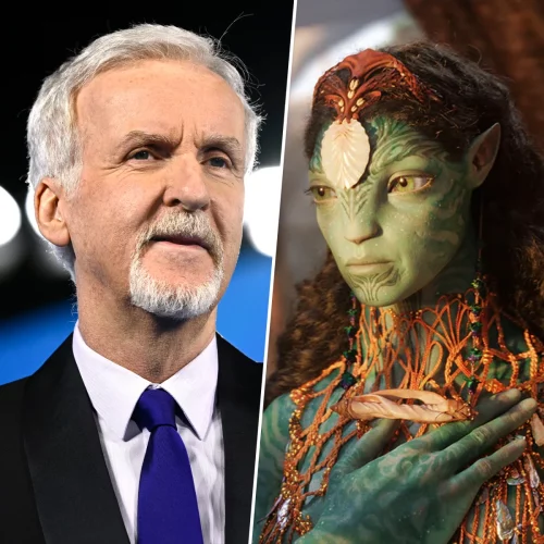 James Cameron opens up about 'tension' surrounding new 'Avatar' film.