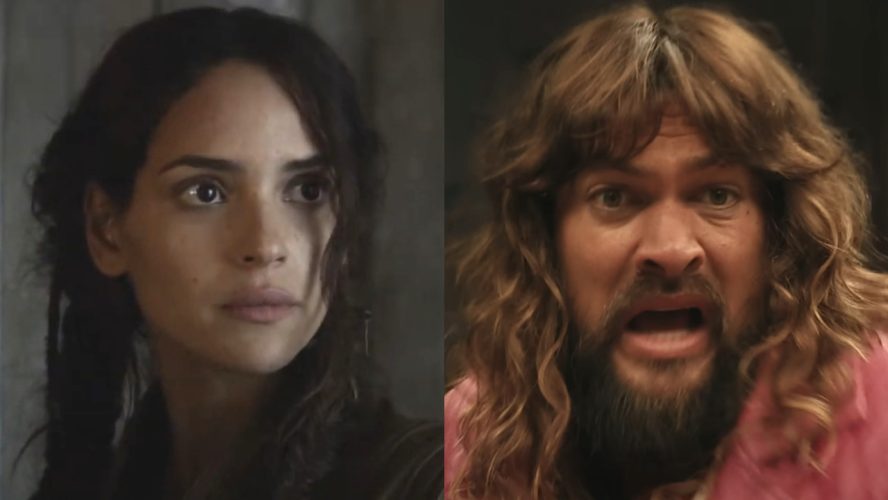 Jason Momoa And Adria Arjona Are Couples Goals As He Adorably Matches His Scrunchie To Her Dress