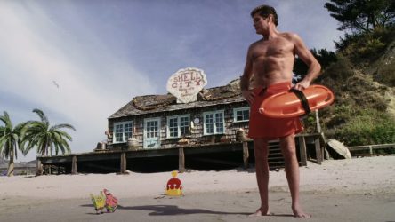 The Funny Story Behind The SpongeBob Squarepants Movie's David Hasselhoff Cameo And The 13-Foot Statue Of Him They Created