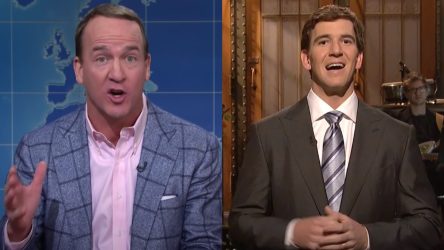 Watch Peyton And Eli Manning's NFL Commentary Get Derailed By On-Field 'Streaker'