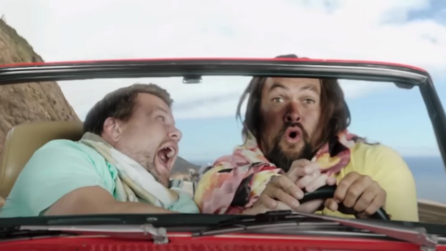 Jason Momoa And James Corden Have Semi-Naked BBQ And Engage In Tortilla Slap Challenge To Finish Off The Summer