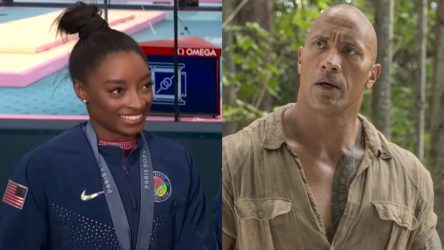 The Thoughtful Gift Dwayne Johnson Sent Simone Biles When He Found Out They Have One Big Thing In Common