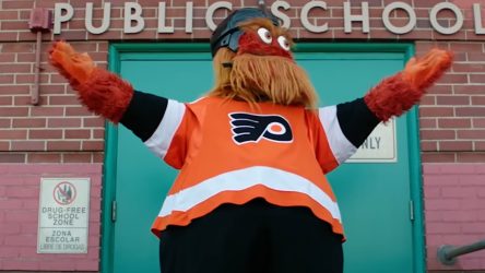 After Appearing On Abbott Elementary Season 2, Philadelphia Flyers Mascot Gritty Threw Some Hilarious Shade At Dwayne Johnson
