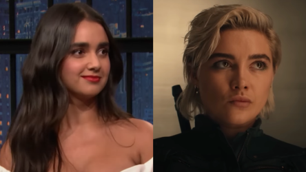 Florence Pugh Helping Geraldine Viswanathan With Her Gorgeous Sunflower Chiffon Train Is Making Me So Happy It's Spring Right Now