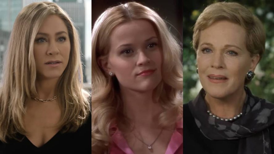 I Can’t Get Enough Of Jennifer Aniston And Julie Andrews’ Faces When They Found Out How Many Jimmy Choos Reese Witherspoon Negotiated To Keep From Legally Blonde
