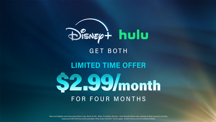 You Don't Have Long Left To Save 72% And Get The Disney Plus Hulu Bundle For $2.99 A Month