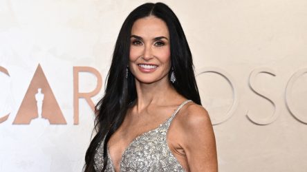 Demi Moore (Elisabeth) Sparkles In Glittery Oscar Gown