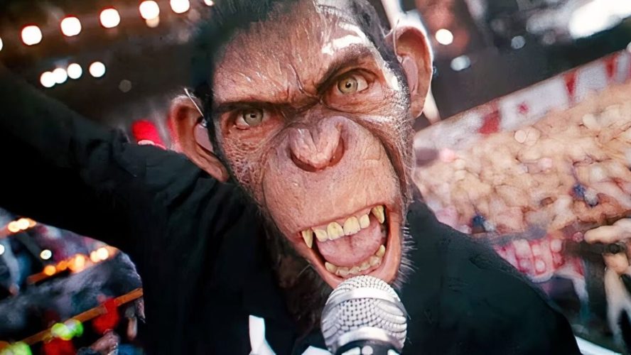 The Greatest Showman Director Explains the Monkey in Robbie Wiliams' Biopic