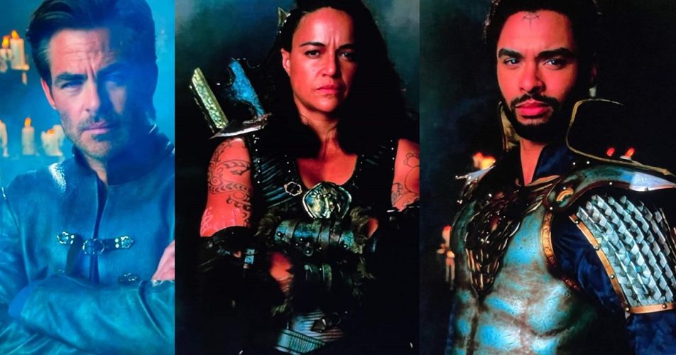 Dungeons & Dragons Clip Reveals Chris Pine, Regé-Jean Page, Hugh Grant & More in Costume