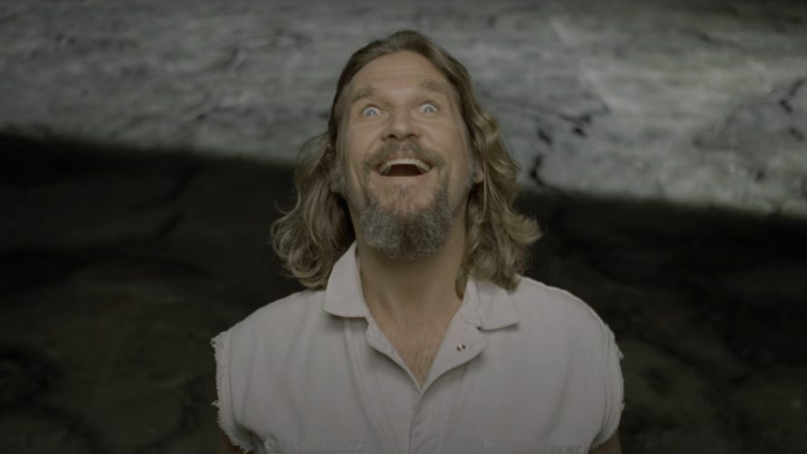 Apparently Jeff Bridges Got A Big Surprise When He Looked Under Those Skirts During The Dream Sequence In Big Lebowski