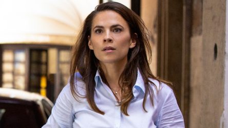 Surprise, Hayley Atwell Brought Back Floating Shoulders For The Latest Mission: Impossible Premiere, And Emily Blunt Better Watch Out