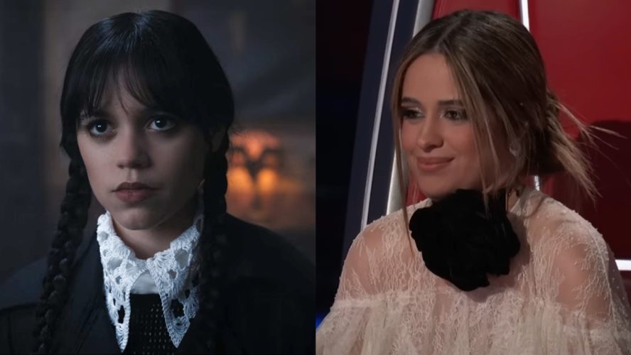 The Voice Coach Camila Cabello Rocked A Sheer Black Corset, And Everyone’s Saying She Looks Like Wednesday Addams