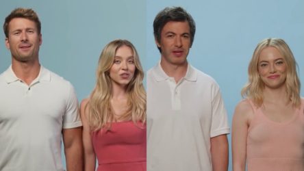 Emma Stone And Nathan Fielder Shot A Video Seemingly Poking Fun At Anyone But You, And Glen Powell And The Rom-Com’s Director Had Hilarious Responses