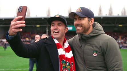 Ryan Reynolds And Rob McElhenney Gleefully Drenched Wrexham’s CEO In Gatorade After Massive Victory, And The Fans (And Actors) Could Not Get Enough