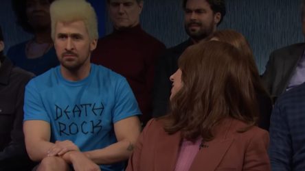 Ryan Gosling Dressed Up Like Beavis On SNL, And The Cast Couldn’t Stop Laughing