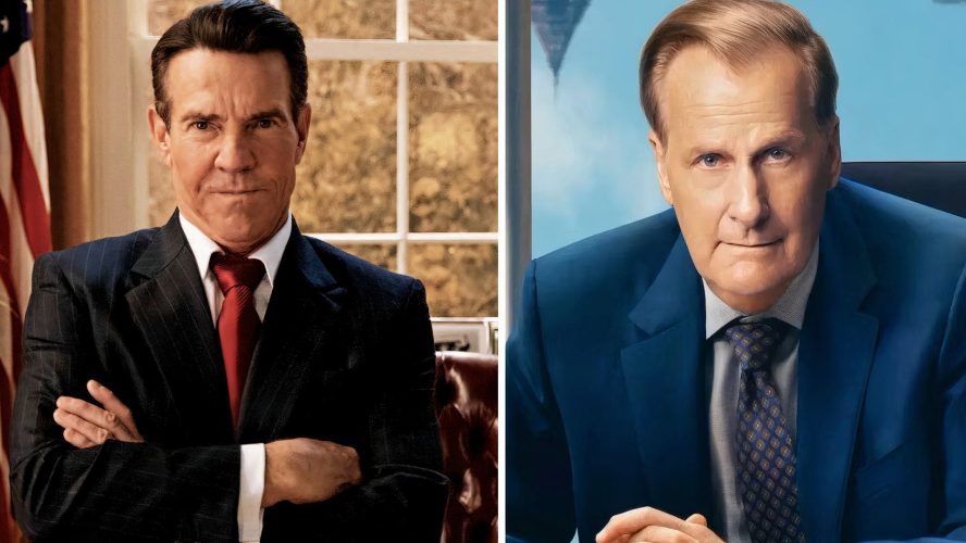 Jeff Daniels & Dennis Quaid Compete for the Best Ronald Reagan Performance