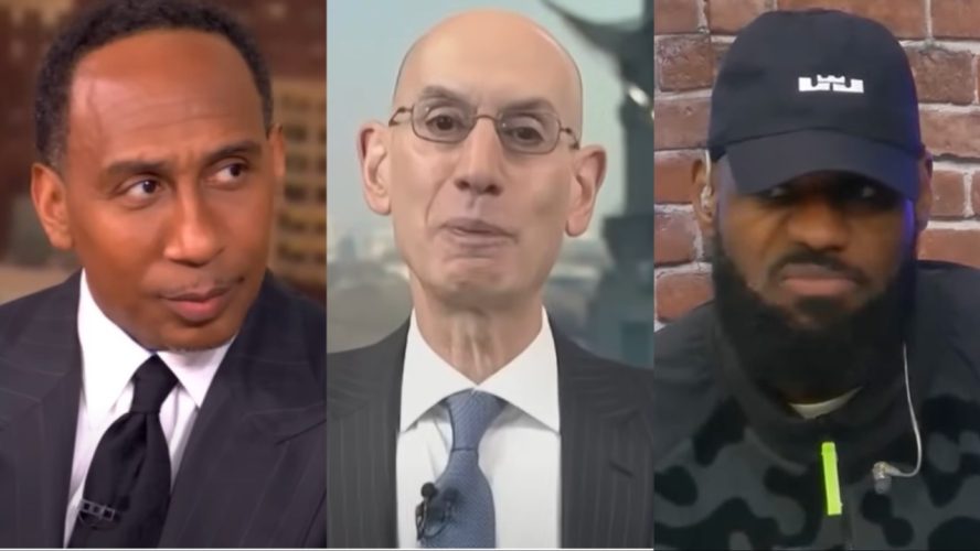 After Stephen A. Smith Invoked Kobe Bryant's Death and Dwyane Wade In Latest Response To LeBron James, NBA Commissioner Adam Silver Spoke Out