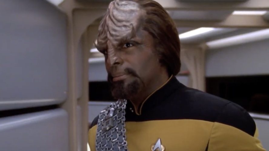 The ‘Really Bad’ Worf Line Michael Dorn Roasted When He Didn’t Know Ronald D. Moore Was Standing Behind Him On The Star Trek: The Next Generation Set