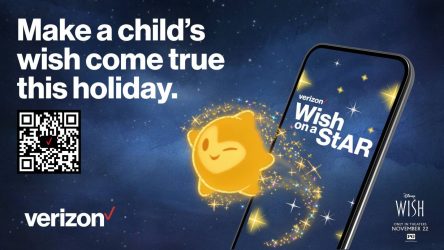 To celebrate Disney’s new movie “Wish,” Verizon debuts interactive AR experience with Toys for Tots