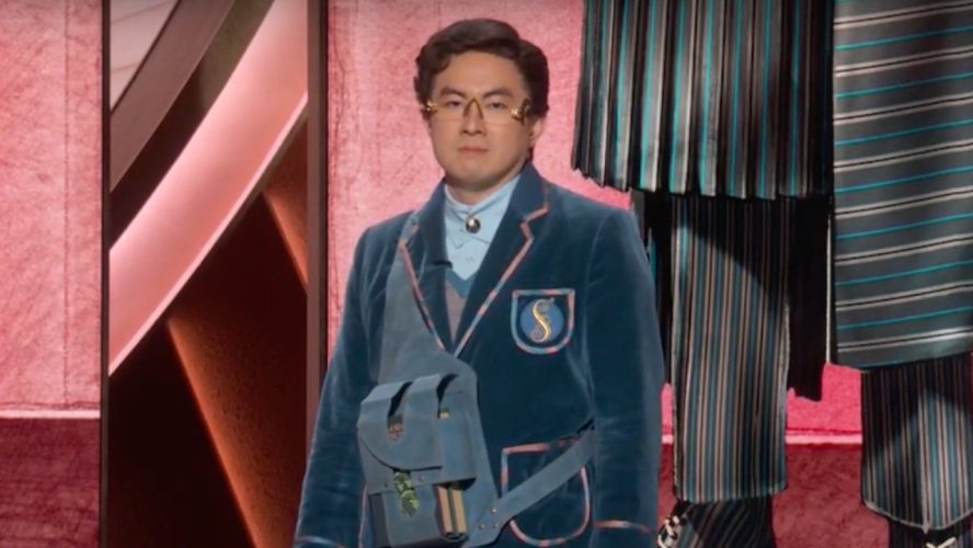 Bowen Yang Pulled A Wicked And Flew Straight From SNL To The Oscars, But I Can't Get Over Him Busting Out A Miley Cyrus Lyric While Telling The Story